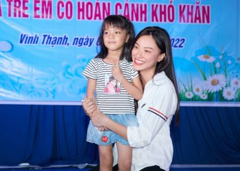 Á hậu Siêu quốc gia Kim Duyên làm từ thiện ở Cần Thơ