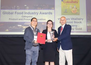 ColosBaby Gold xuất hiện trên bảng vàng Vinh danh tại Đại hội Công nghệ Thực phẩm Toàn cầu