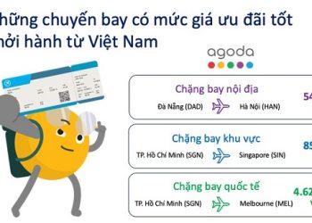 Agoda tiết lộ các chuyến bay nội địa, trong khu vực và quốc tế chặng dài khởi hành từ Việt Nam với giá vé ưu đãi tốt