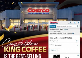 King Coffee 3in1: Sản phẩm cà phê Việt bán chạy nhất trong chuỗi bán sỉ Costco (Mỹ)