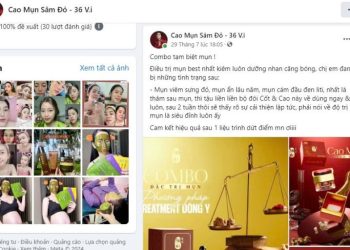 Thương hiệu “Meea Organic” quảng cáo sản phẩm mỹ phẩm như thuốc chữa bệnh