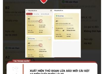 Hình thức lừa đảo mới yêu cầu cài đặt điểm giấy phép lái xe