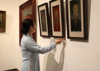 Mãn nhãn với các tác phẩm độc đáo trong triển lãm “Nguyên – Lãng du cùng sơn mài”